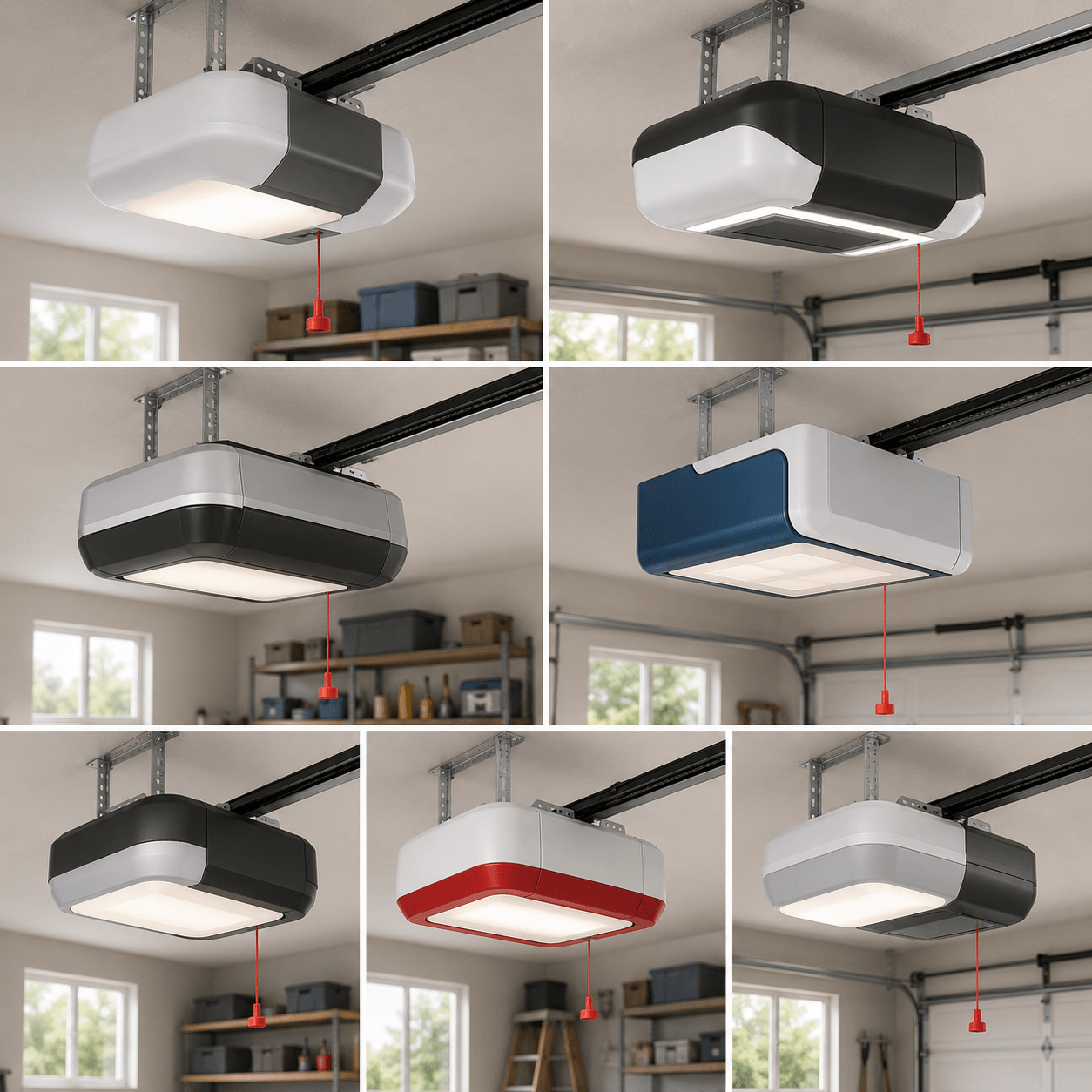 Comparison of modern residential garage door opener systems